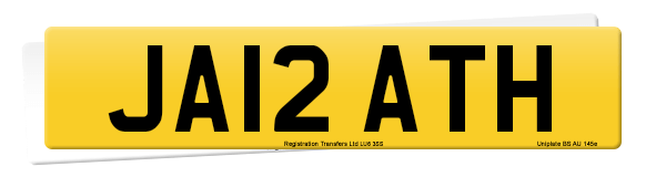 Registration number JA12 ATH